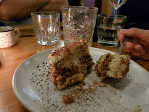 Tiramisu at Conceria in Montreal