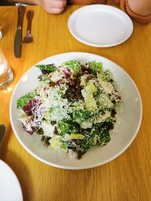 Caesar salad at Conceria in Montreal