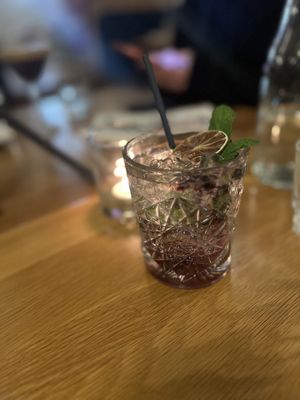 Purple stain  at Conceria in Montreal