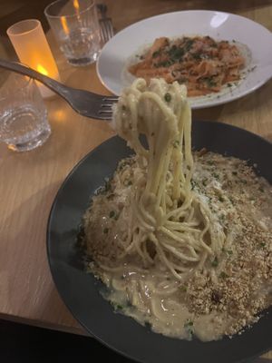 Spaghetti Alfredo   at Conceria in Montreal