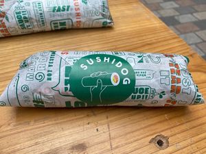 Nice big sushidog! at SushiDog - Seven Dials in London