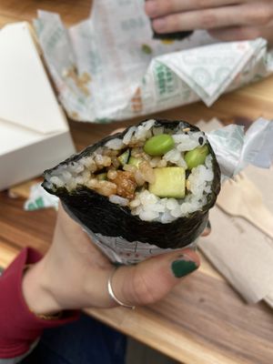 chicken burrito  at SushiDog - Seven Dials in London