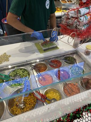 Sushi roll being built!  at SushiDog - Soho in London