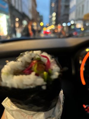 Tofu sushi dog  at SushiDog - Soho in London