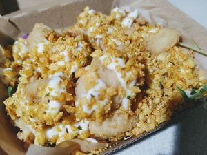 Popcorn soy ball at Vegify in Knoxfield