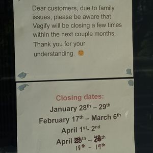 Closing dates at Vegify in Knoxfield