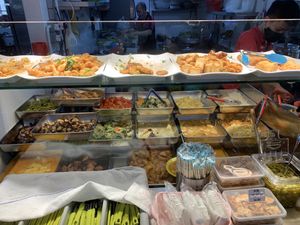 Variety of dishes for Cai fan  at Jia Jia Vegetarian 佳佳素食 - Jurong West in West Singapore