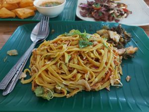 Shan noodle salad at Pa Yod Shan Vegetarian Cafe in Chiang Mai
