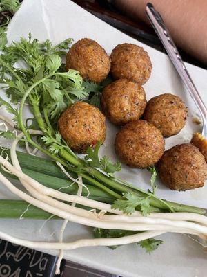 Veg meat balls   at Pa Yod Shan Vegetarian Cafe in Chiang Mai