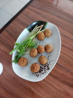 Meatballs at Pa Yod Shan Vegetarian Cafe in Chiang Mai