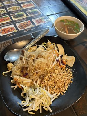 Vegan pad thai  at Pa Yod Shan Vegetarian Cafe in Chiang Mai