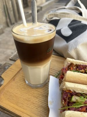 Iced coffee with oat milk   at Ca Phe S - Vietnamese Coffee in Marseille