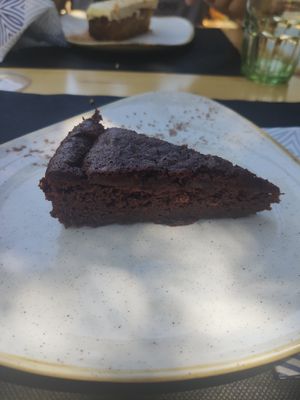 Tarta de chocolate y plátano at Sant Jeroni in El Bruc