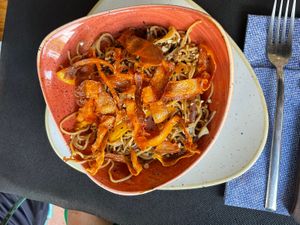 Wok de verdures  at Sant Jeroni in El Bruc