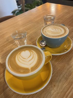 Oat milk coffee  at Ombú Cafè in Barcelona