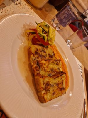 Seitan (a special one, made of chickpeas) at La Frasca al Vicolo in Bologna