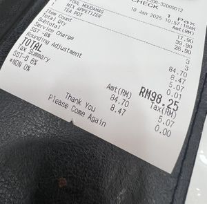 Prices  at Damascus BBQ in Kuala Lumpur