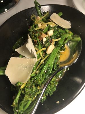 Broccolini side was super yum   at Crossroads Kitchen in Las Vegas