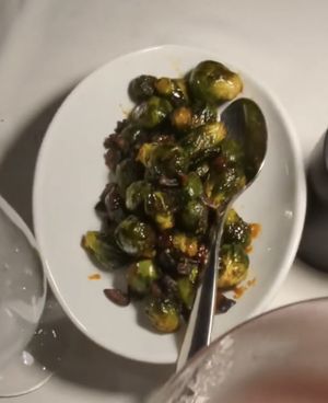 Brussel sprouts at Crossroads Kitchen in Las Vegas