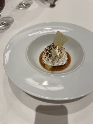pineapple baked alaska  at Crossroads Kitchen in Las Vegas