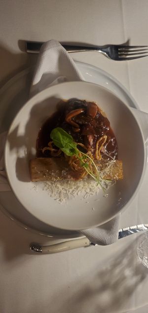 Eggplant shortrib at Crossroads Kitchen in Las Vegas
