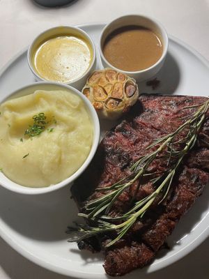 Egg plant steak  at Crossroads Kitchen in Las Vegas