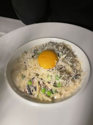 Carbonara  at Crossroads Kitchen in Las Vegas