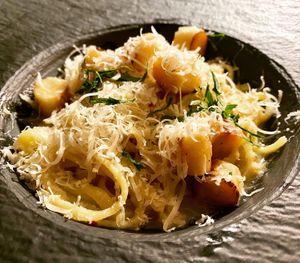 Scallop Fettuccine   at Crossroads Kitchen in Las Vegas