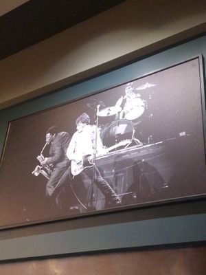 Lots of classic rock photography  at Crossroads Kitchen in Las Vegas