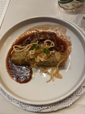 Eggplant short rib  at Crossroads Kitchen in Las Vegas