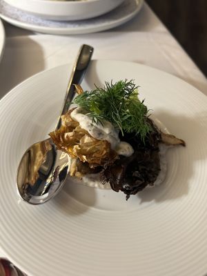 Artichoke and mushrooms  at Crossroads Kitchen in Las Vegas