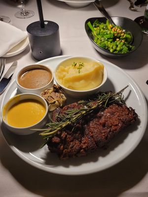 Eggplant skirt steak at Crossroads Kitchen in Las Vegas