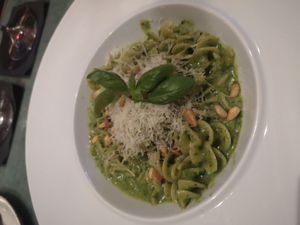 Pesto pasta at Crossroads Kitchen in Las Vegas