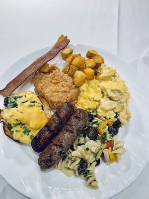 Sausage, eggs, potatoes   at Crossroads Kitchen in Las Vegas