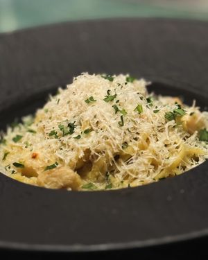 LINGUINE SCALLOPS (GFO)
white wine / garlic butter / parsley  at Crossroads Kitchen in Las Vegas