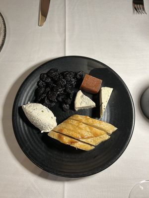 Cheese plate appetizer   at Crossroads Kitchen in Las Vegas