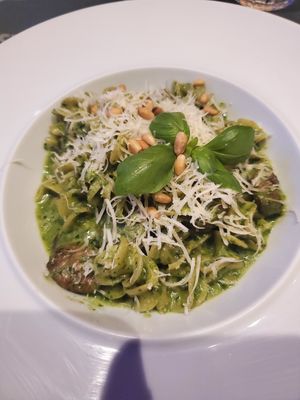 Fusilli Pesto at Crossroads Kitchen in Las Vegas