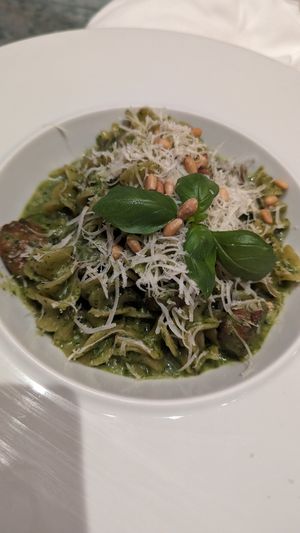 Fusilli Pesto at Crossroads Kitchen in Las Vegas