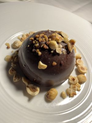 Chocolate Torte with Hazelnuts  at Crossroads Kitchen in Las Vegas