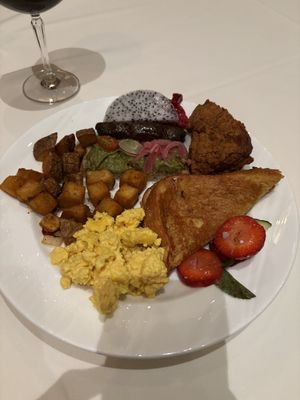 Breakfast buffet items  at Crossroads Kitchen in Las Vegas