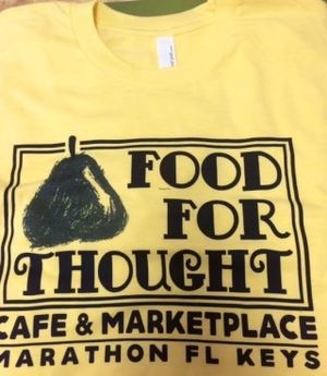 tee at Food For Thought Cafe in Marathon