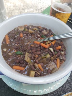 Feijotada vegana at Dona Flor Café in Lisbon