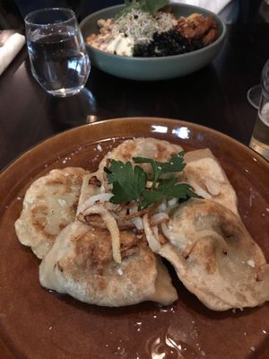 Dumplings  at  Verte in Stockholm