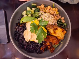 BBQ bowl at  Verte in Stockholm