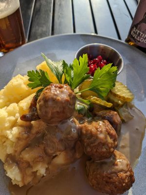 Swedish meatballs at  Verte in Stockholm