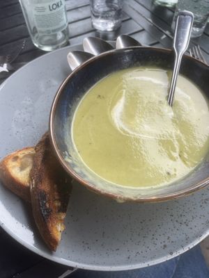 Soup of the day  at  Verte in Stockholm