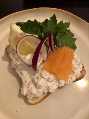 Shrimp (tofu) toast   at  Verte in Stockholm
