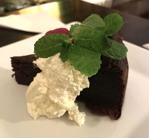 Chocolate cake (with a strong banana aftertaste, wich I liked!) at  Verte in Stockholm