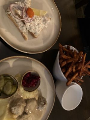 Vegan Swedish meatballs!  at  Verte in Stockholm