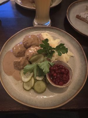 Swedish meat balls  at  Verte in Stockholm